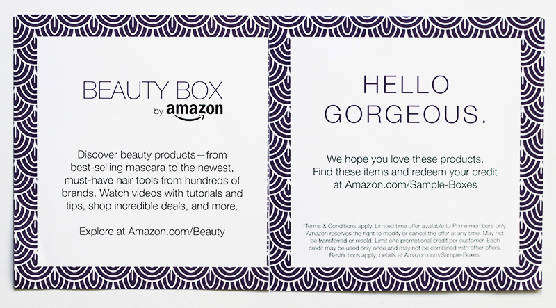 Amazon Beauty Box Unboxing