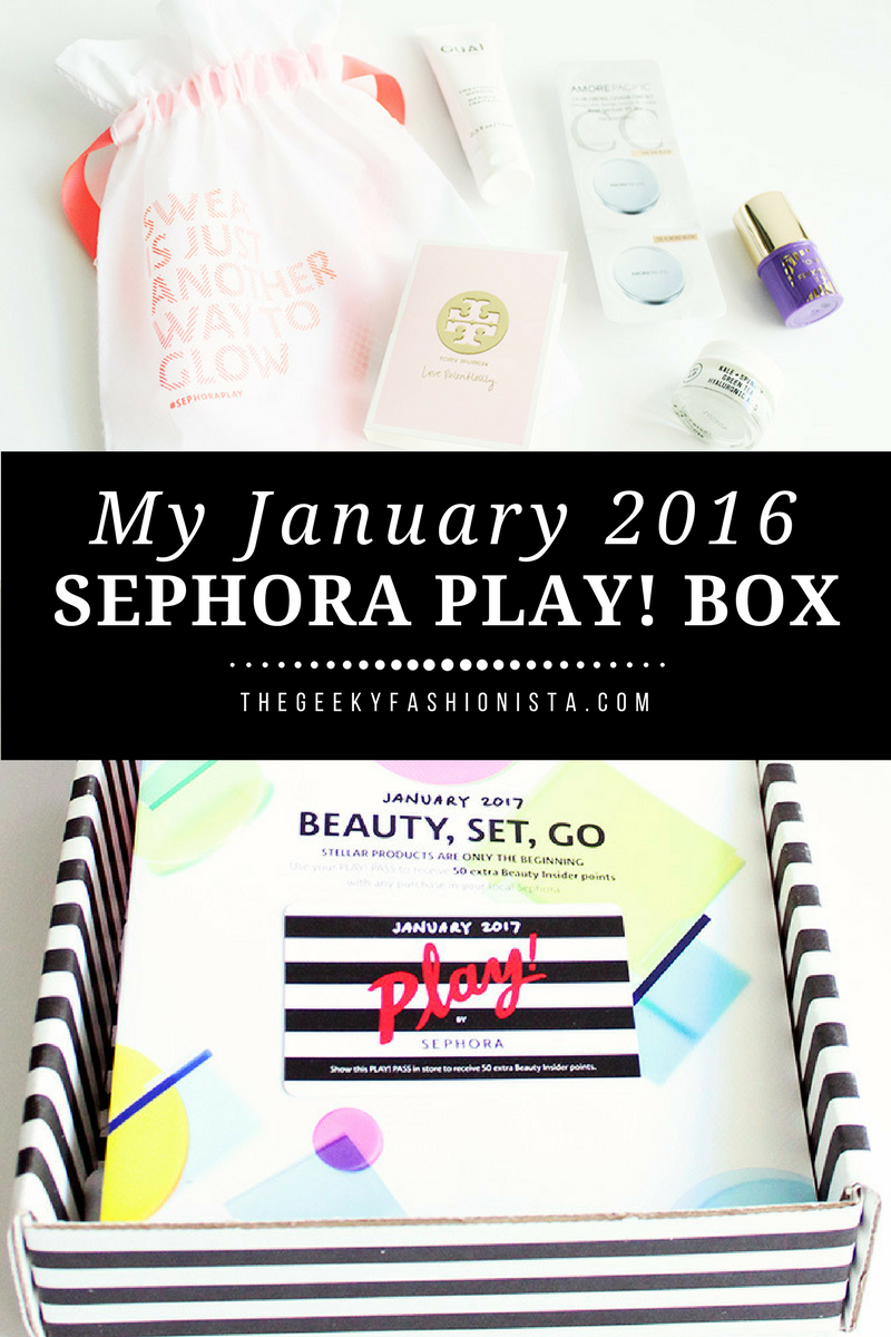 January Sephora Play! Box // The Geeky Fashionista