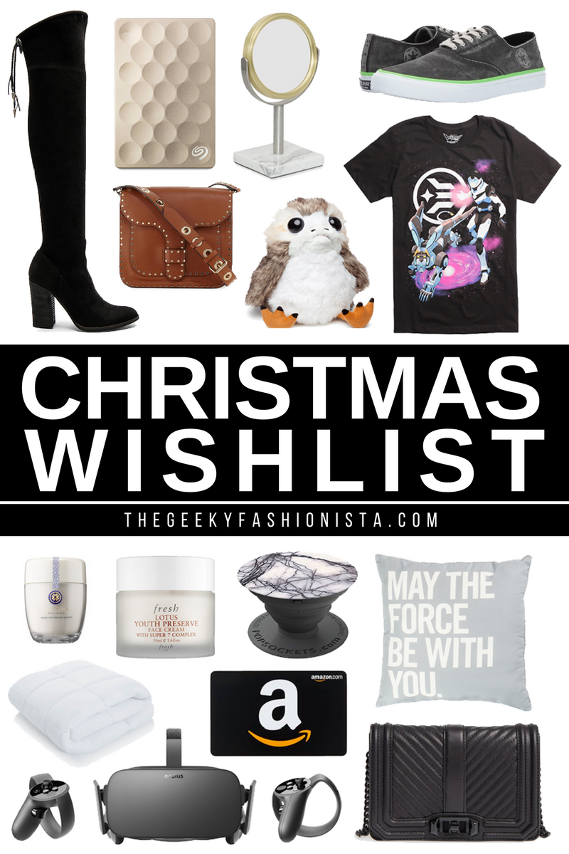 My Christmas Wishlist 2017 // The Geeky Fashionista