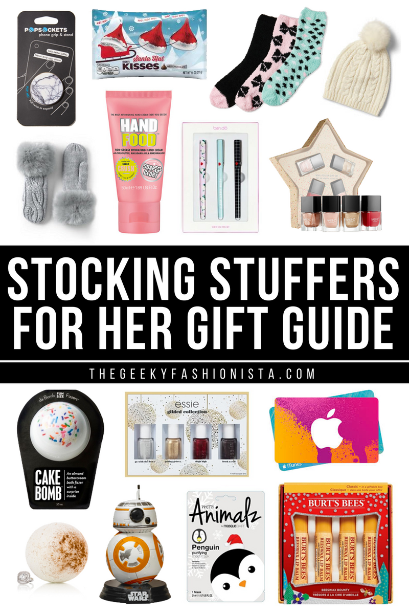 Christmas Stocking Stuffers For Her Gift Guide // The Geeky Fashionista