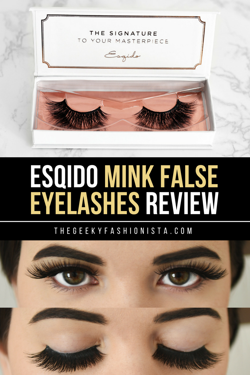 Esqido Mink False Eyelashes Review // The Geeky Fashionista