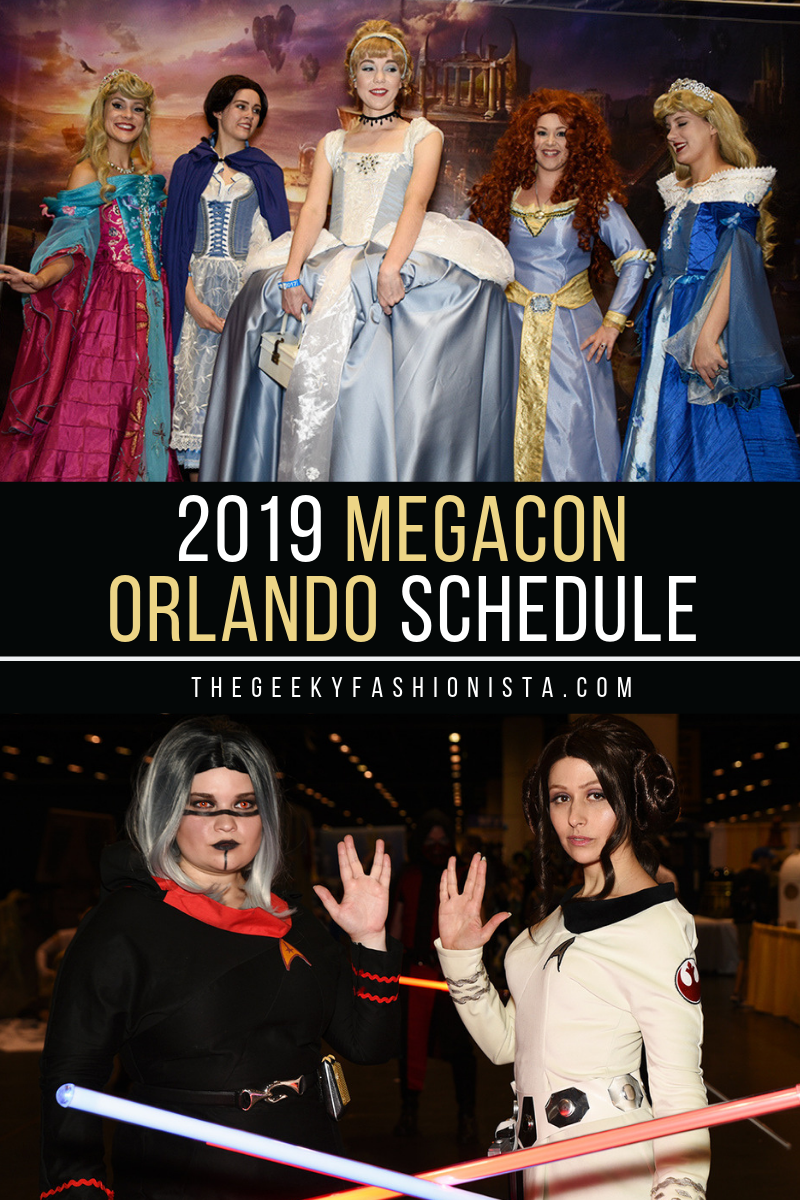 2019 MegaCon Orlando Schedule // The Geeky Fashionista