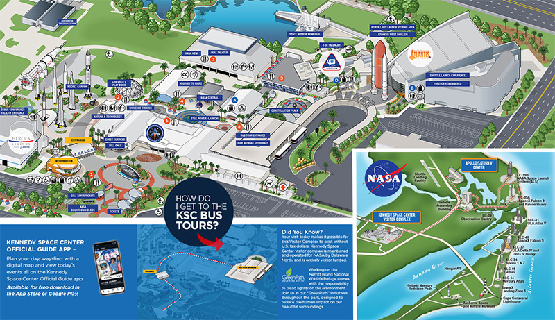 Map of Kennedy Space Center