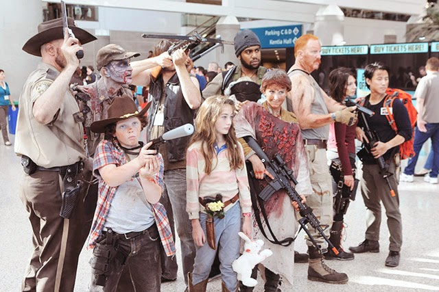 The Walking Dead Group Cosplay at Comikaze 2014