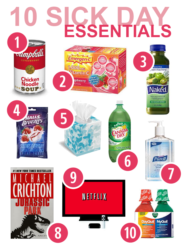 10 Sick Day Essentials