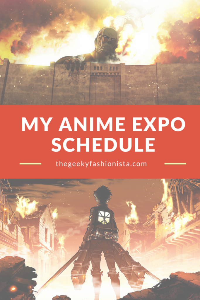 My Anime Expo Schedule