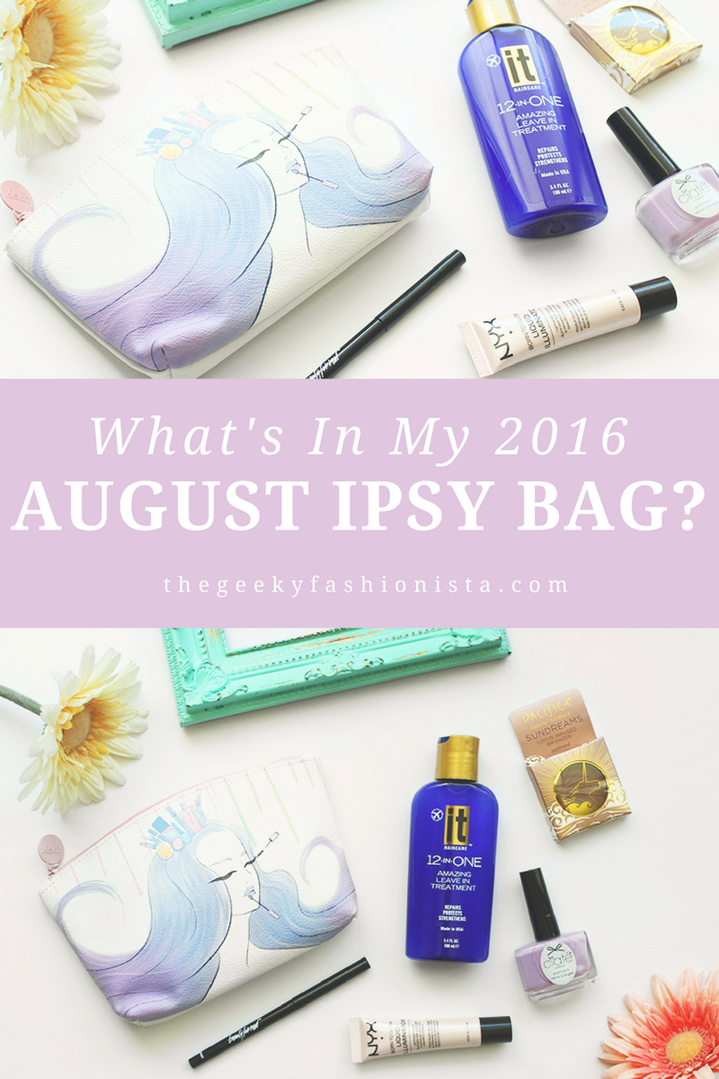 2016 August Ipsy Glam Bag Unboxing