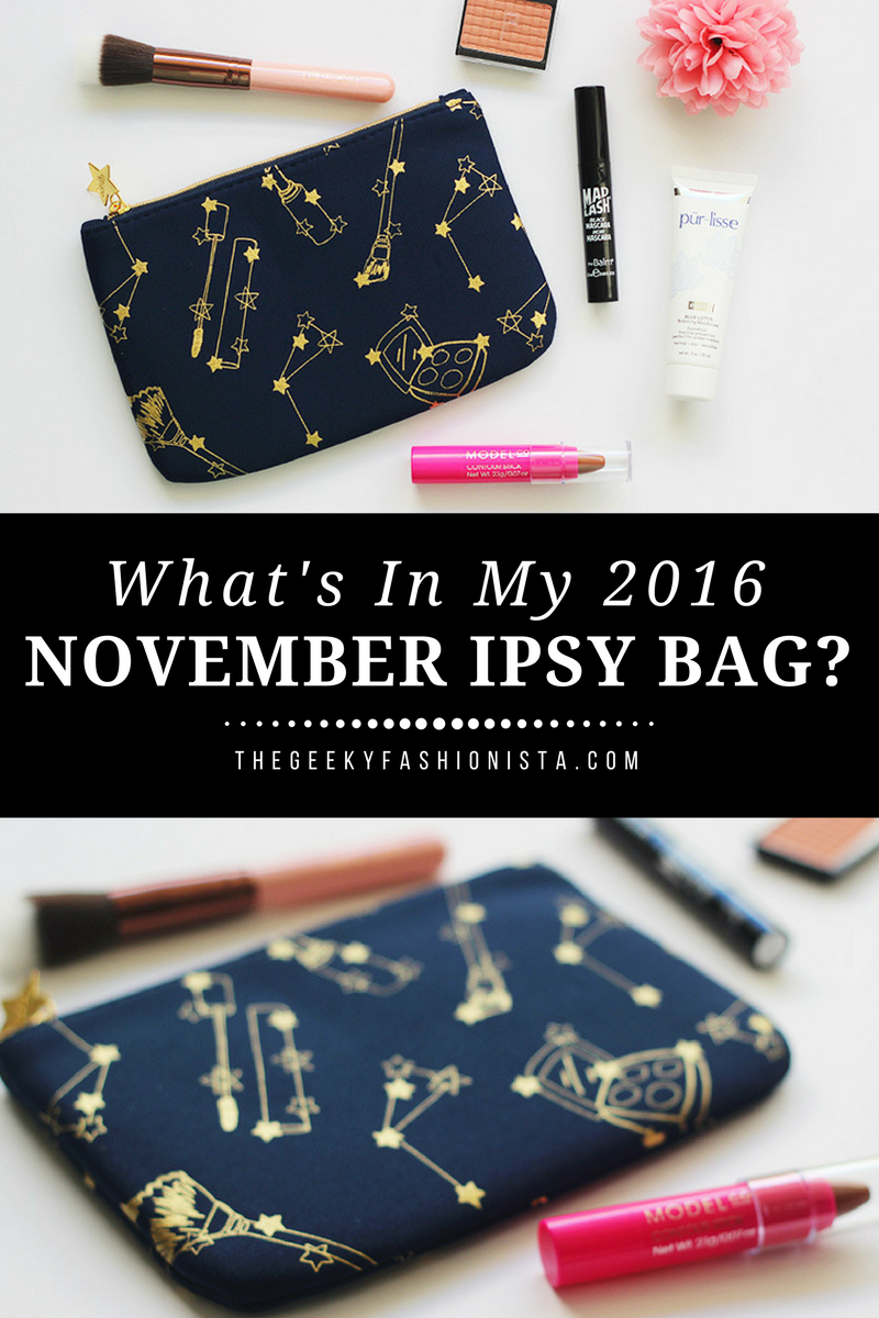 2016 November Ipsy Glam Bag Unboxing