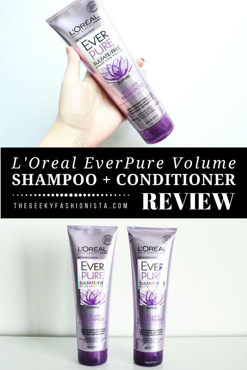 L'Oreal EverPure Volume Shampoo + Conditioner Review
