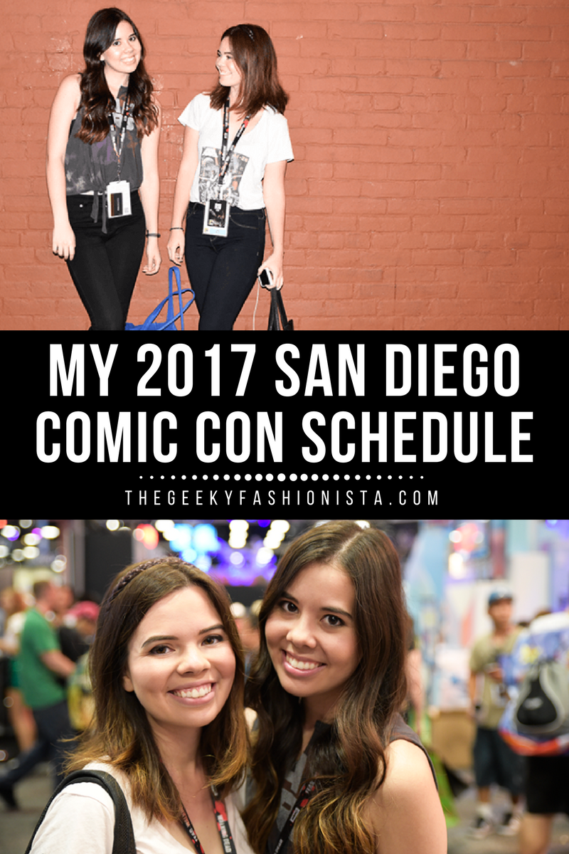 My 2017 San Diego Comic Con Schedule