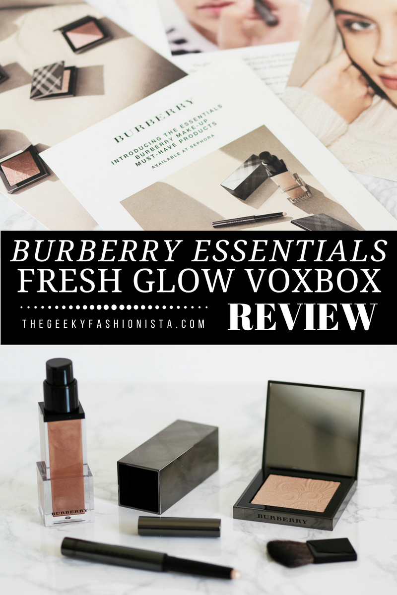 Burberry Essentials Fresh Glow VoxBox Review