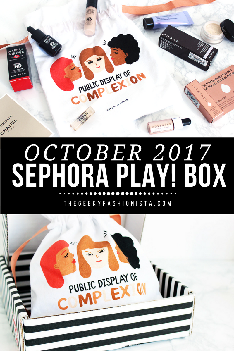 2017 October Sephora Play! Box Review