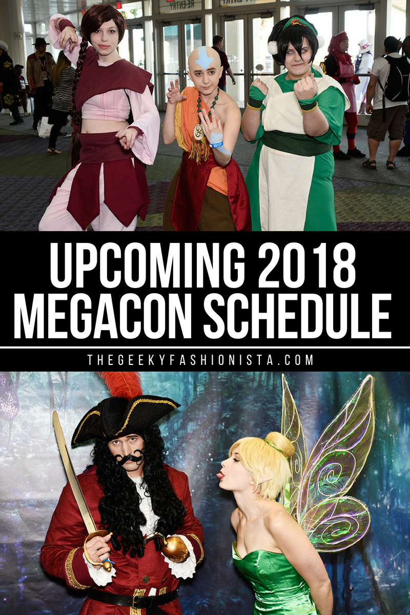 Upcoming 2018 MegaCon Schedule